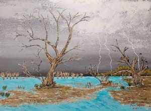 "Menindee Lakes in a Storm"